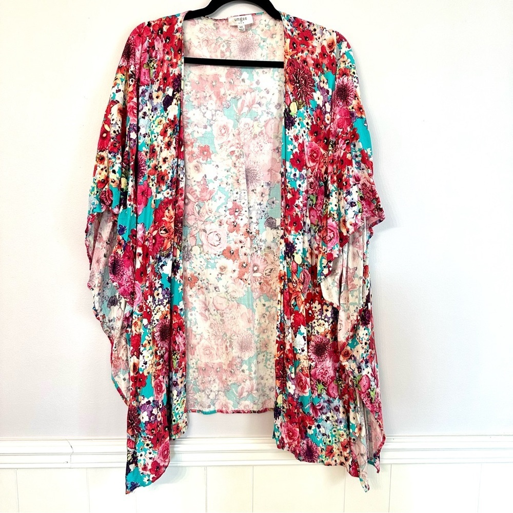 Umgee Multicolor Floral Kimono
